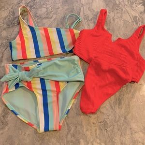 Girls Abercrombie/Justice bathensuit bundle